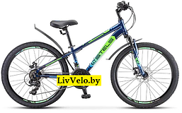 Велосипед Stels Navigator 400 MD 24" F010 (Синий-салатово-голубой)