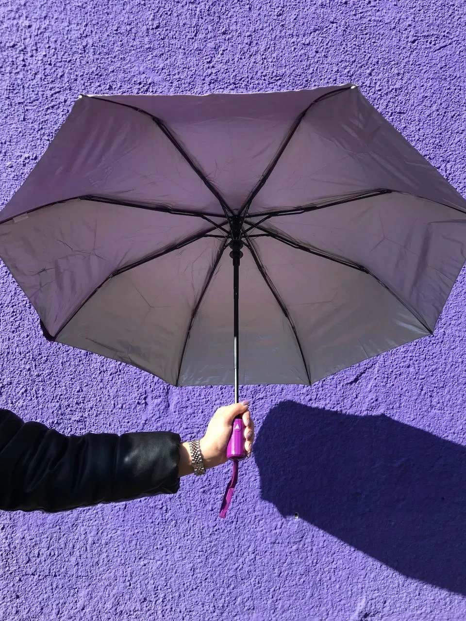 Зонт женский складной полуавтомат, 8 спиц +подарок - фото 3 - id-p203896522