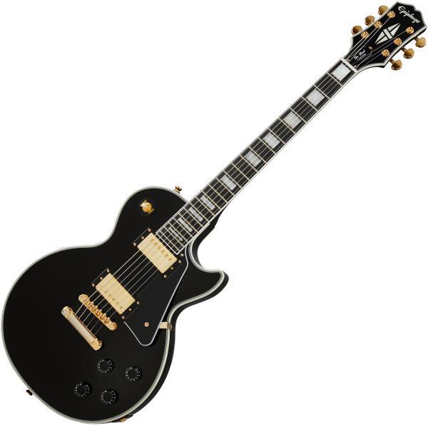 Электрогитара Epiphone Les Paul Custom EB Ebony - фото 2 - id-p203897303