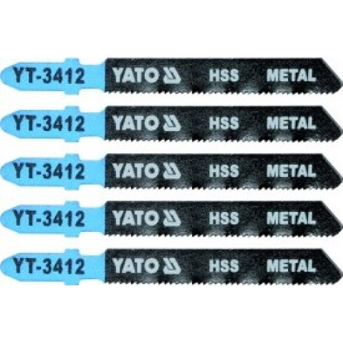 Полотна для электролобзика по металлу 50x75x1,0мм 21TPI (5шт) "Yato" YT-3412
