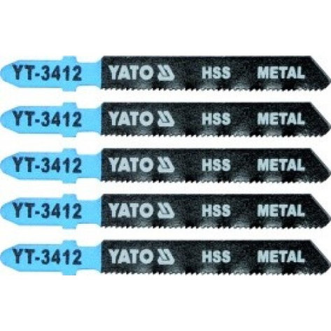 Полотна для электролобзика по металлу 50x75x1,0мм 21TPI (5шт) "Yato" YT-3412, фото 2