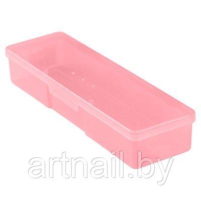 Бокс Irisk для кистей и инструментов пластиковый 185x55x30мм (02 Розовый)
