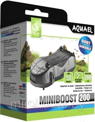 Компрессор для аквариума Aquael Miniboost 200 / 121305 - фото 2 - id-p203900592