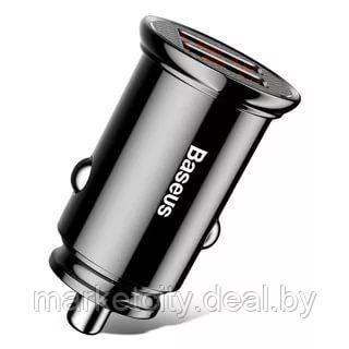 Зарядное устройство Baseus Grain Car Charger Black CCALL-ML01 - фото 1 - id-p203903260