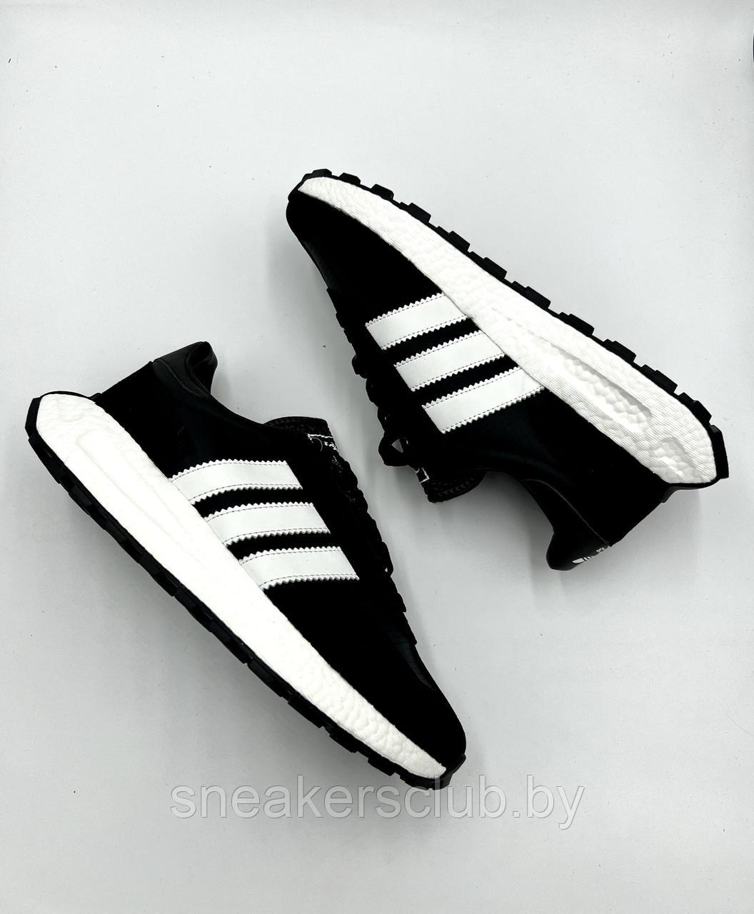 Кроссовки мужские Adidas Retropy E5 повседневные/ демисезонные/черно-белые - фото 2 - id-p203903282
