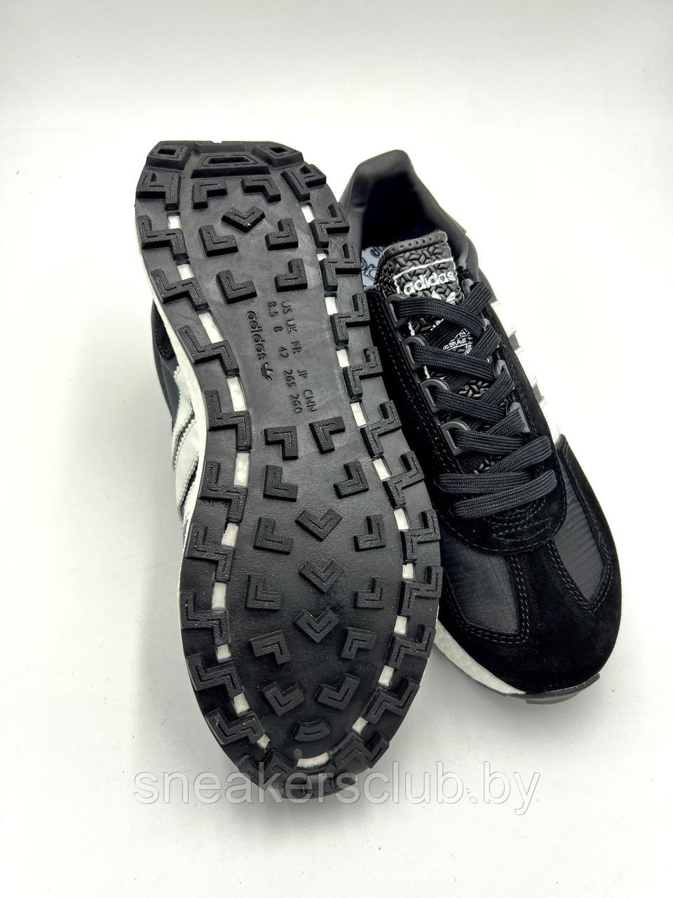 Кроссовки мужские Adidas Retropy E5 повседневные/ демисезонные/черно-белые - фото 3 - id-p203903282