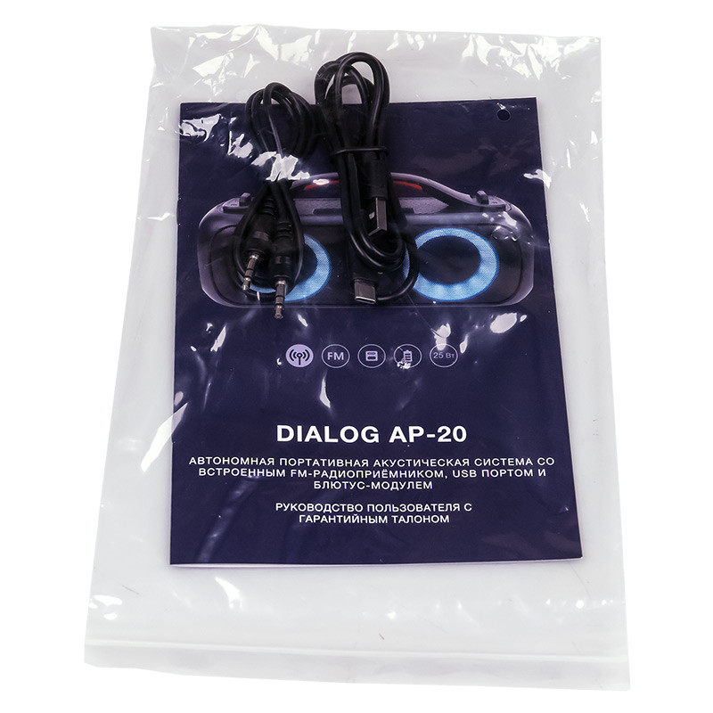 Портативная акустическая система Dialog Progressive AP-950 - 12W RMS, Bluetooth, FM+USB reader - фото 8 - id-p203903369