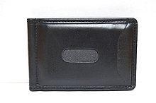 Кожаный кошелек зажим с отделение для монет  из натуральной кожи