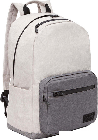 Школьный рюкзак Grizzly RQL-218-3 (серый) - фото 1 - id-p202585990