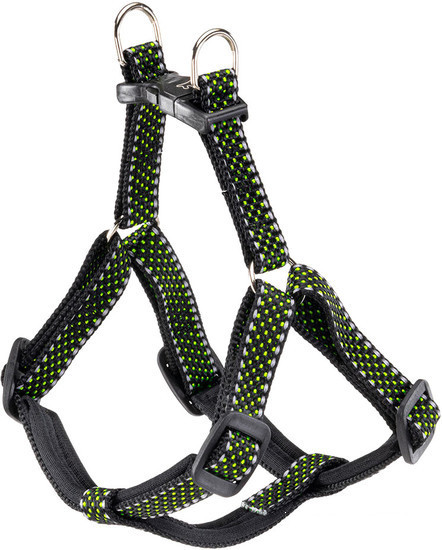Шлея Ferplast Daytona Deluxe M 77204117 (черный/зеленый)