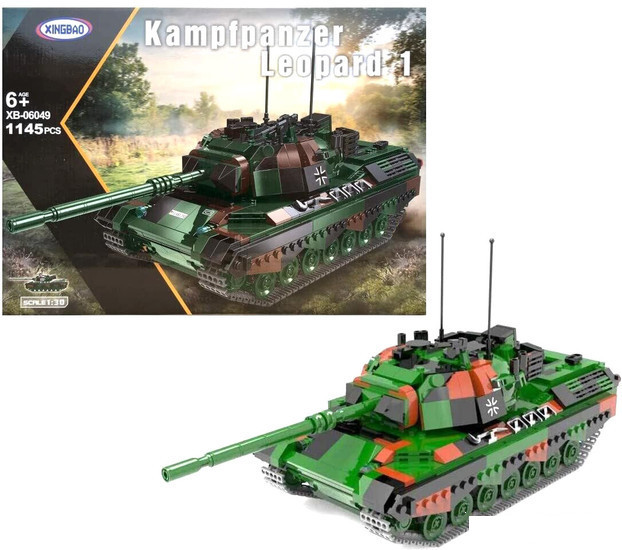 Конструктор XingBao Немецкий боевой танк Леопард 1 XB-06049 - фото 1 - id-p202588052