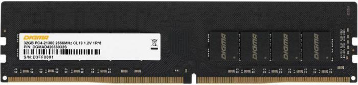 Оперативная память Digma DGMAD42666032S DDR4 - 1x 32ГБ 2666МГц, DIMM, Ret - фото 1 - id-p202757368