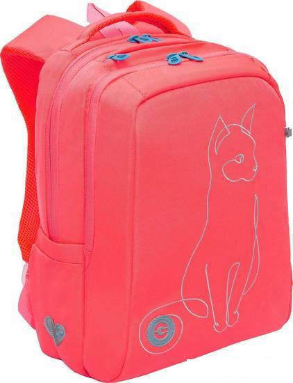 Школьный рюкзак Grizzly RG-366-2 (розовый/оранжевый) - фото 1 - id-p202586950