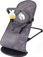 Шезлонг Amarobaby Amarobaby Baby time AB21-25BT/11 (серый)