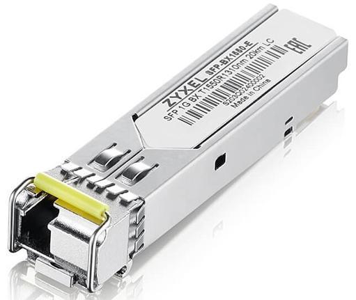 10 штук SFP-трансиверов Zyxel SFP-BX1550-E, WDM, single mode, SFP, SC, Tx1550/Rx1310, 20 км