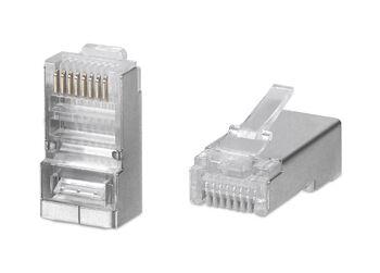 Коннектор Rj-45 Cabeus 8P8C-SH-C6-FC кат. 6 экранированный - фото 1 - id-p203915280