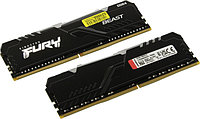 Модуль памяти Kingston Fury Beast RGB KF436C17BBAK2/16 DDR4 DIMM 16Gb KIT 2*8Gb PC4-28800 CL17