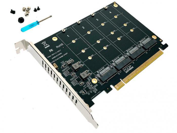 Espada PCI-E - 4x M.2 NVMe PCIe4NVME - фото 1 - id-p203312458