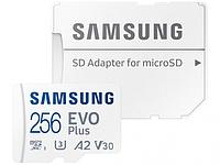 256Gb - Samsung Micro Secure Digital XC Evo Plus Class 10 MB-MC256KA с переходником под SD (Оригинальная!)