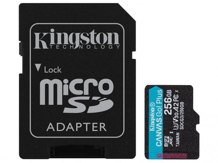 256Gb - Kingston Canvas Go! Micro Secure Digital HC Class10 UHS-I Canvas Select + SD Adapter SDCG3/256GB с - фото 1 - id-p203316622