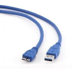 Gembird/Cablexpert CCP-mUSB3-AMBM-0.5M Кабель USB 3.0 Pro , AM/microBM 9P, 0.5м, экран, синий - фото 1 - id-p203909429
