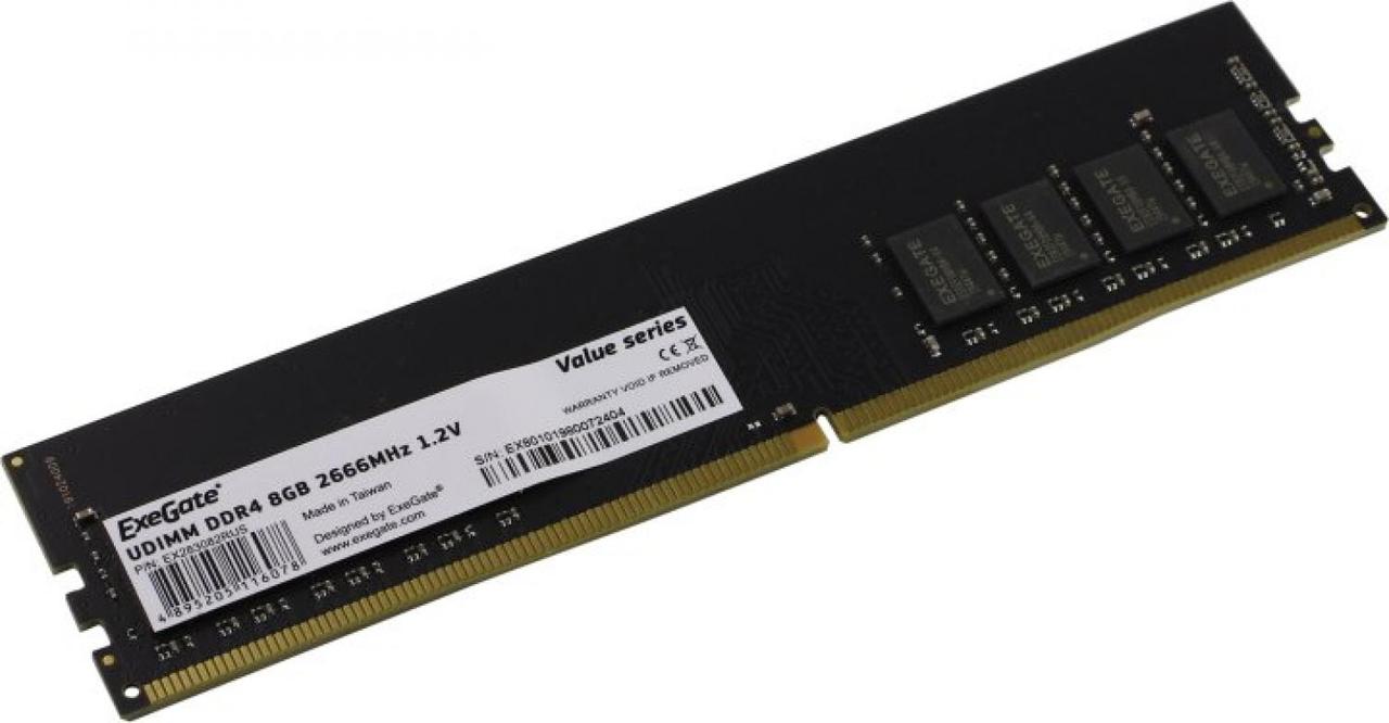 Модуль памяти ExeGate Value EX283082RUS DDR4 DIMM 8Gb PC4-21300 - фото 1 - id-p203911360