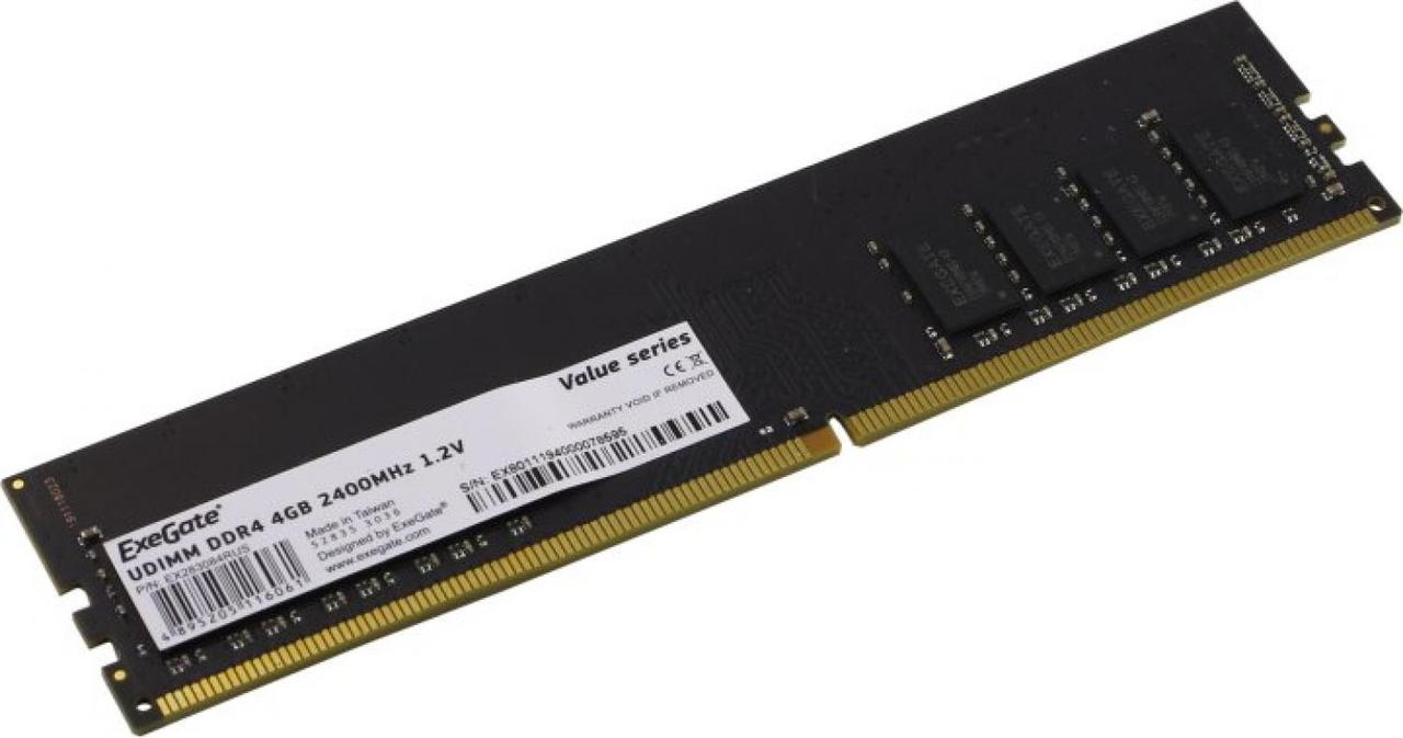Оперативная память ExeGate Value EX283084RUS DDR4 DIMM 4Gb PC4-19200 - фото 1 - id-p203911361