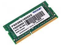 Patriot Memory DDR3 SO-DIMM 1600Mhz PC3-12800 CL11 - 8Gb PSD38G16002S