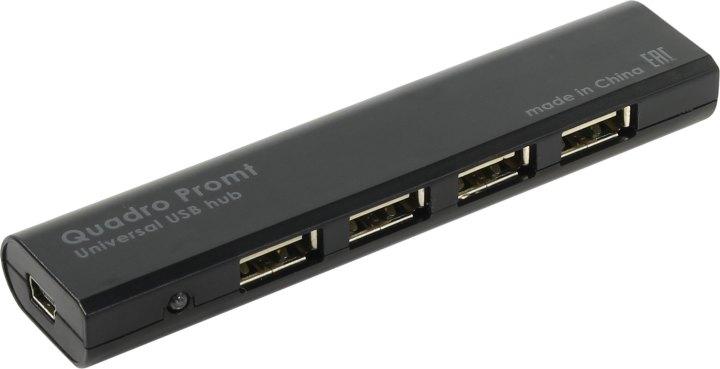 Разветвитель Defender Quadro Promt 83200 4-Port USB2.0 HUB - фото 1 - id-p203914443