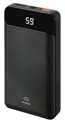 Мобильный аккумулятор Digma Power Delivery DG-20000-PL-BK QC 3.0 PD(18W) Li-Pol 20000mAh 3A черный 2xUSB, фото 2