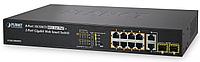 Коммутатор PLANET 8-Port 10/100TX 802.3at High Power POE + 2-Port Gigabit TP/SFP Combo Managed Ethernet Switch