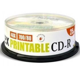 Диск CD-R Mirex 700 Mb, 48х, Cake Box (25), Ink Printable (25/300) (200932)