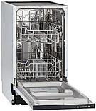 Встраиваемая посудомоечная машина Krona Delia 45, узкая, ширина 44.8см, полновстраиваемая, загрузка 9, фото 5