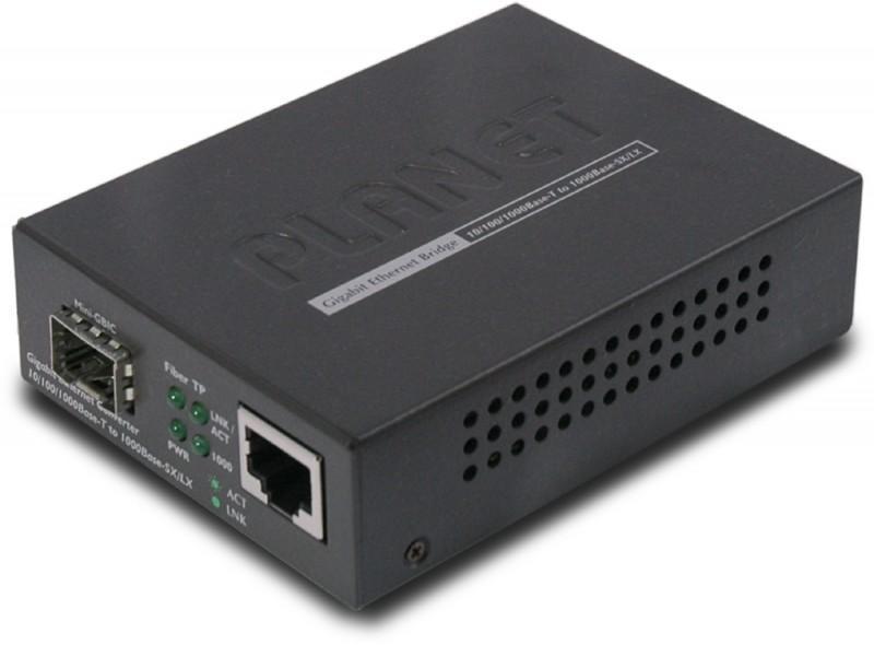 Медиа конвертер PLANET GST-806B15 10/100/1000Base-T to WDM Bi-directional Smart Fiber Converter - 1550nm - - фото 1 - id-p203917679