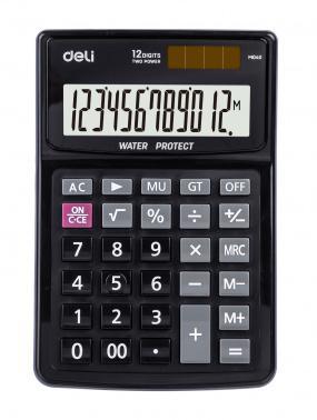 Калькулятор настольный Deli EM04031 черный 12-разр. - фото 1 - id-p203908684