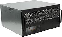 Exegate EX270771RUS Корпус для майнинга Exegate Pro 8-430 без БП, 2*USB, 4*fan 120мм, места под: 8 видеокарт,