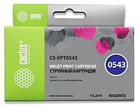 Cactus C13T05434010 Картридж струйный CS-EPT0543 пурпурный для Epson Stylus Photo R800/ R1800 (16,2ml)