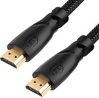 Кабель 1.0m HDMI версия 2.0, HDR 4:2:2, Ultra HD, 4K 60 fps 60Hz/5K*30Hz, 3D, AUDIO, 18.0 Гбит/с, 28/28 AWG,