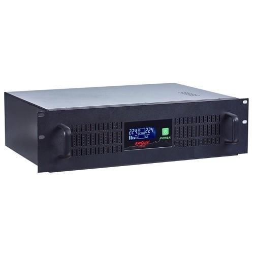 ИБП Exegate Power RM Smart UNL-1500 LCD 1500VA, Black, 2U, 3 евророзетки, USB EP270874RUS - фото 1 - id-p203909920