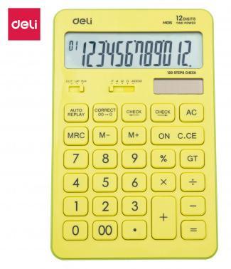 Калькулятор настольный Deli Touch EM01551 желтый 12-разр. - фото 1 - id-p203907701