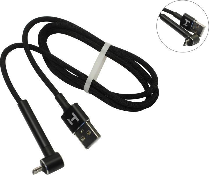 HARPER STCH-390 Black Кабель USB2.0 AM-- micro-B Г-образный 1м - фото 1 - id-p203912923