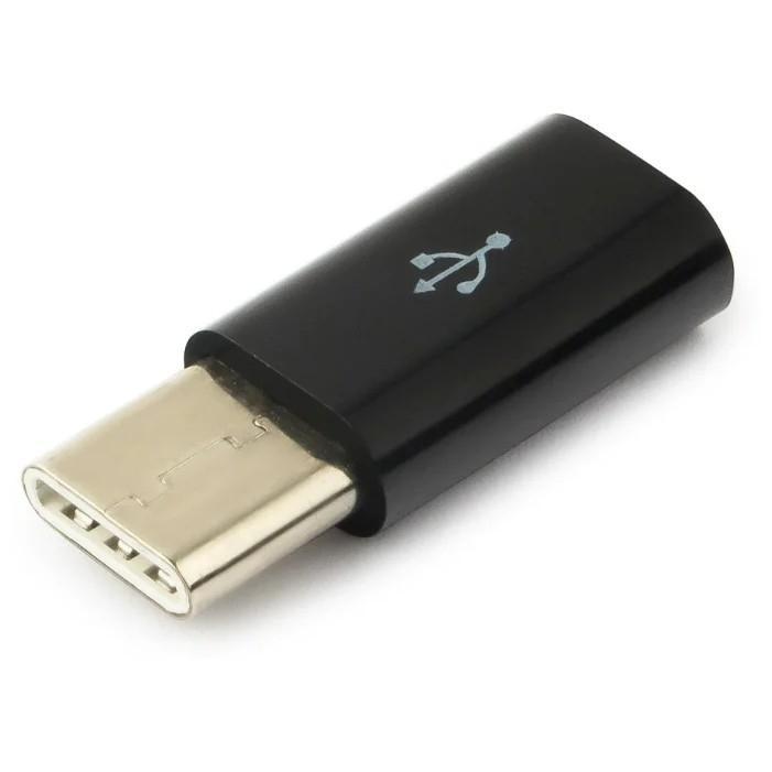 Переходник USB C A-USB2-CMmF-01 Gembird USB2.0 TypeC (вилка) - MicroUSB (розетка) /Cablexpert/ - фото 1 - id-p203907750