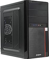 Exegate EX277435RUS Корпус Minitower MA-371X Black, mATX UN400, 120mm 2*USB+2*USB3.0, Audio