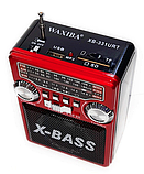 Радиоприемник Waxiba XB-331URT USB/TF/SD/AUX/FM64-108 Mhz + фонарь  цвет : золотой, красный, фото 4