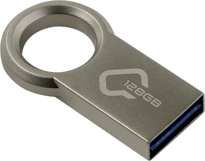 Накопитель Qumo QM128GUD3-Ring USB3.0 Flash Drive 128Gb (RTL) - фото 1 - id-p203919060