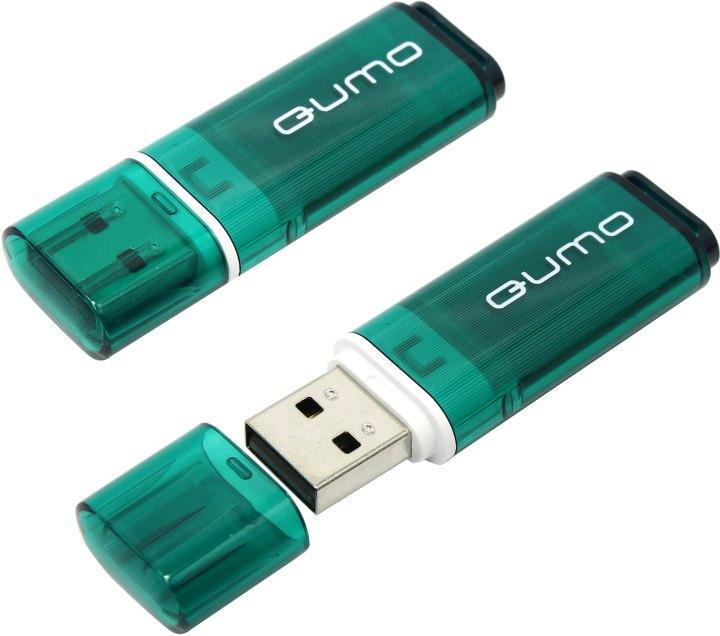 Накопитель Qumo Optiva QM16GUD-OP1-Green USB2.0 Flash Drive 16Gb (RTL) - фото 1 - id-p203919073
