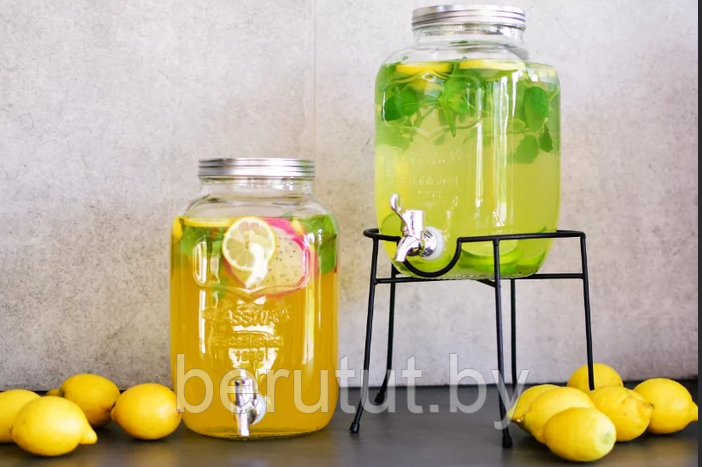 Лимонадница на подставке, диспенсер для напитков 4 л Feniks - фото 1 - id-p203922156