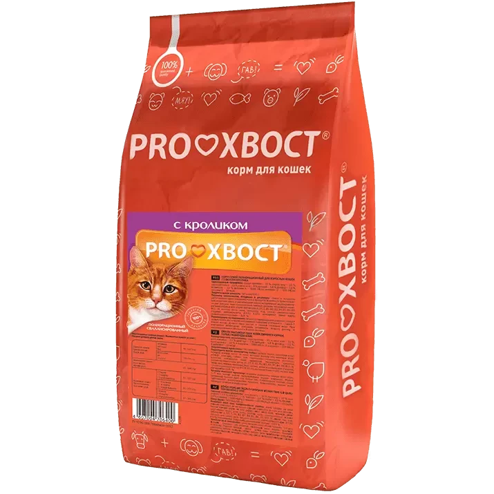"ProХвост" сухой корм для кошек с кроликом 10кг - фото 1 - id-p203923548