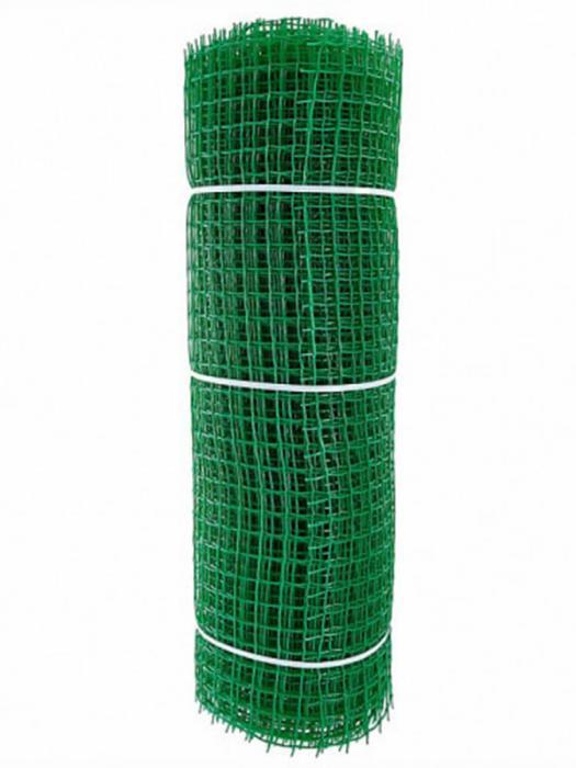 Заборная сетка пластиковая садовая решетка для забора ограждения огурцов 33х33 1х20m NS55 ПВХ зеленая заборная - фото 1 - id-p203825939