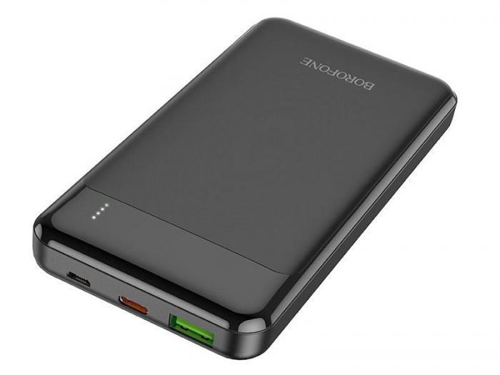 Внешний аккумулятор Borofone Power Bank BJ19 Incredible 10000mAh черный пауэрбанк для телефона